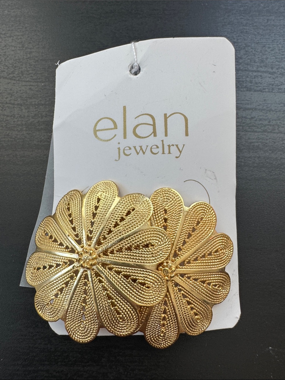 Elan Gold Floral earrings